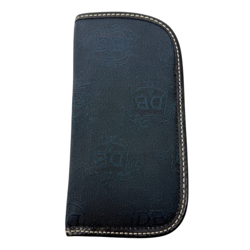 Dooney & Bourke Black Signature DB Printed Eyeglasses/Sunglasses Holder Pouch